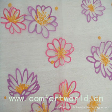 Polyester Etched-out Velvet Fabric for Curtain